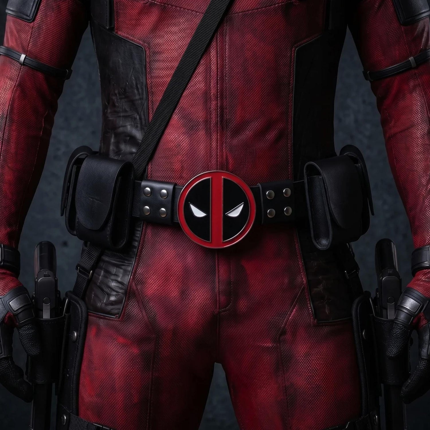 Deadpool Black / Leather Utility Belt Set v1
